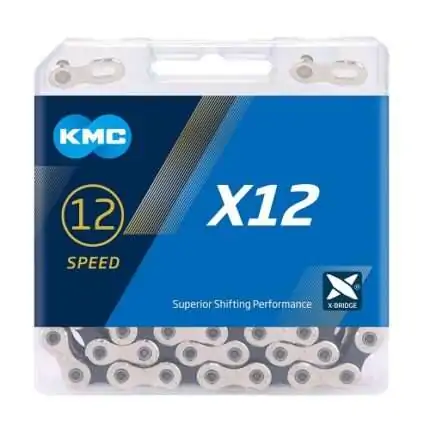 Ķēde KMC X12 Silver black